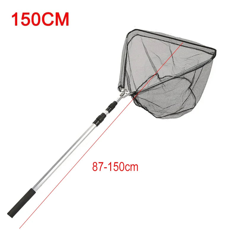 Aluminum Alloy Telescoping Fishing Net Foldable With Retractable Pole For Carp