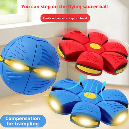 Ufo Stomp Rocket Launcher Magic Flying Saucer Bouncy Stomp Ball Interactive Toys Gift Outdoor Decompression Transformation Sport