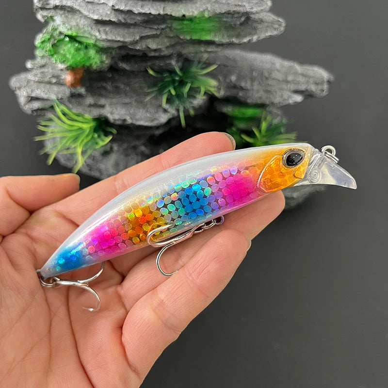 95mm 30g Heavy Sinking Minnow Lures Deepwater Casting Wobbler Seabass Trout