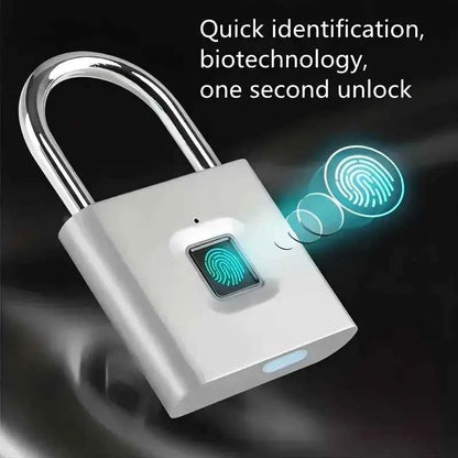 1Pcs Perfect for Securing Suitcases and Luggage, Mini Smart Fingerprint Padlock, Anti-Theft Protection