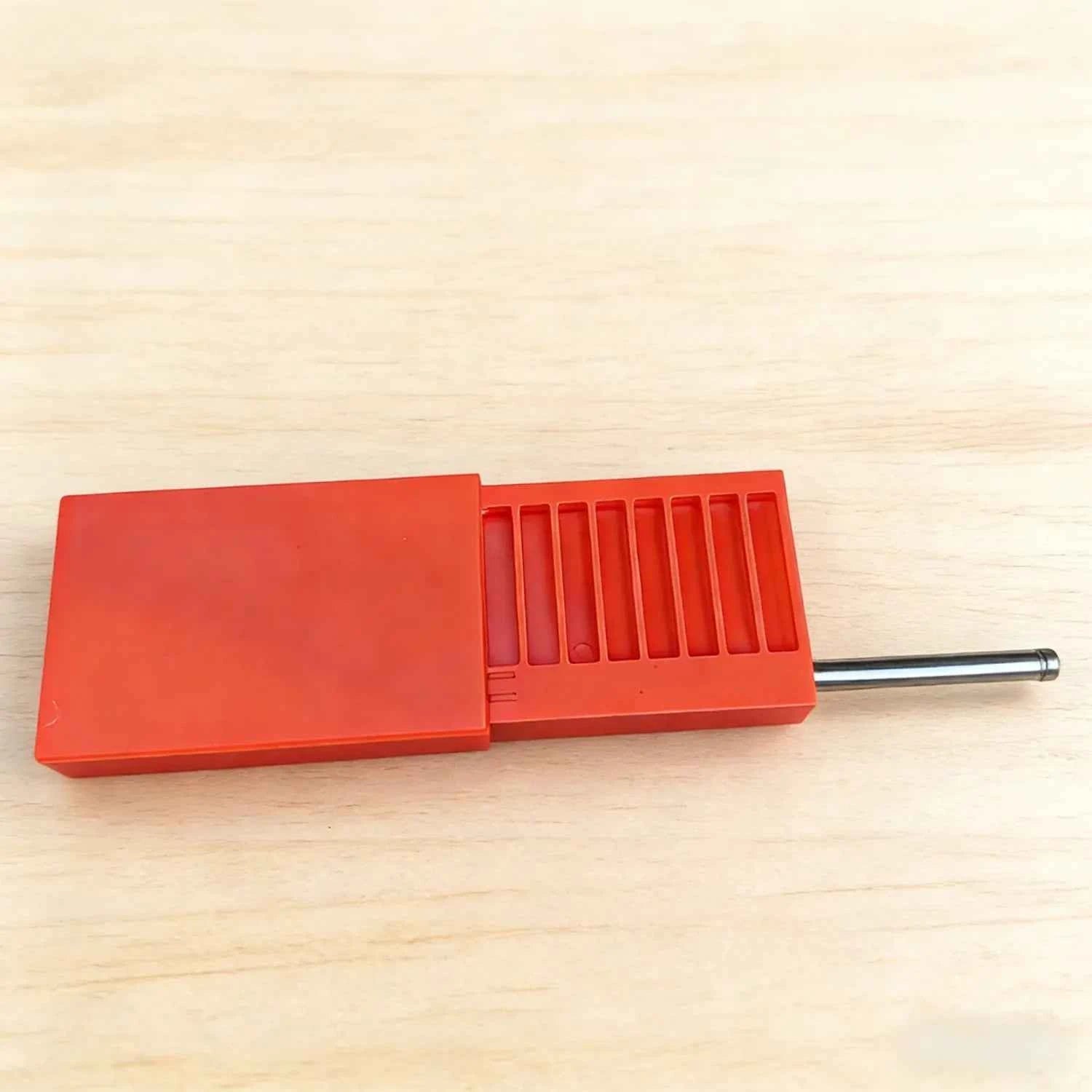 Acrylic Smoking Storage Box With Slide Lid Aluminum Straw Portable Tobacco Case
