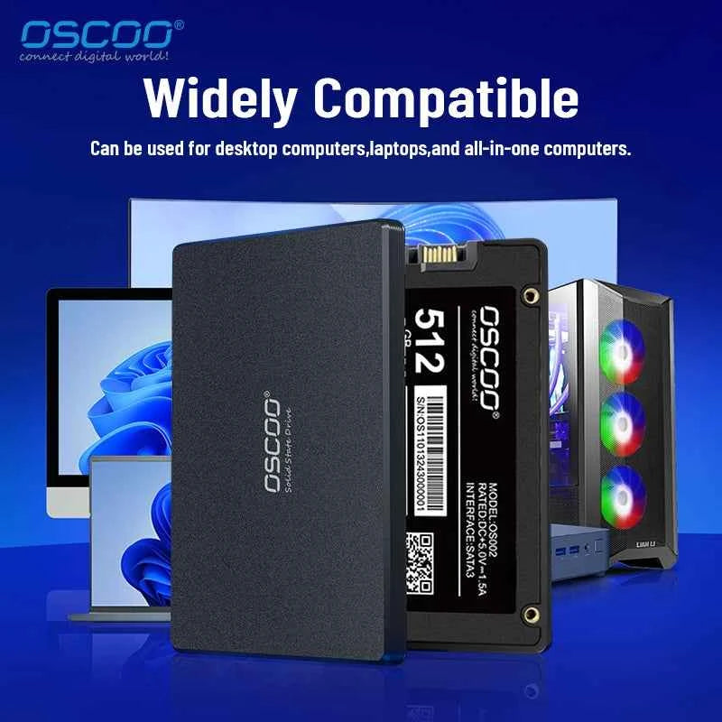 OSCOO 120GB SSD SATA III 2.5 Inch Laptop Internal Solid State Drive