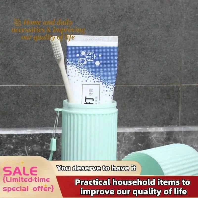 Travel Toothbrush Holder Cup Case Portable Dental Storage Box