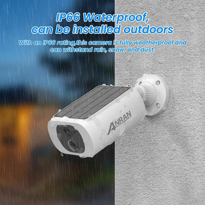 ANRAN 2 3 4 Pack Outdoor WiFi Solar Battery Camera Floodlight Night Vision Alarm