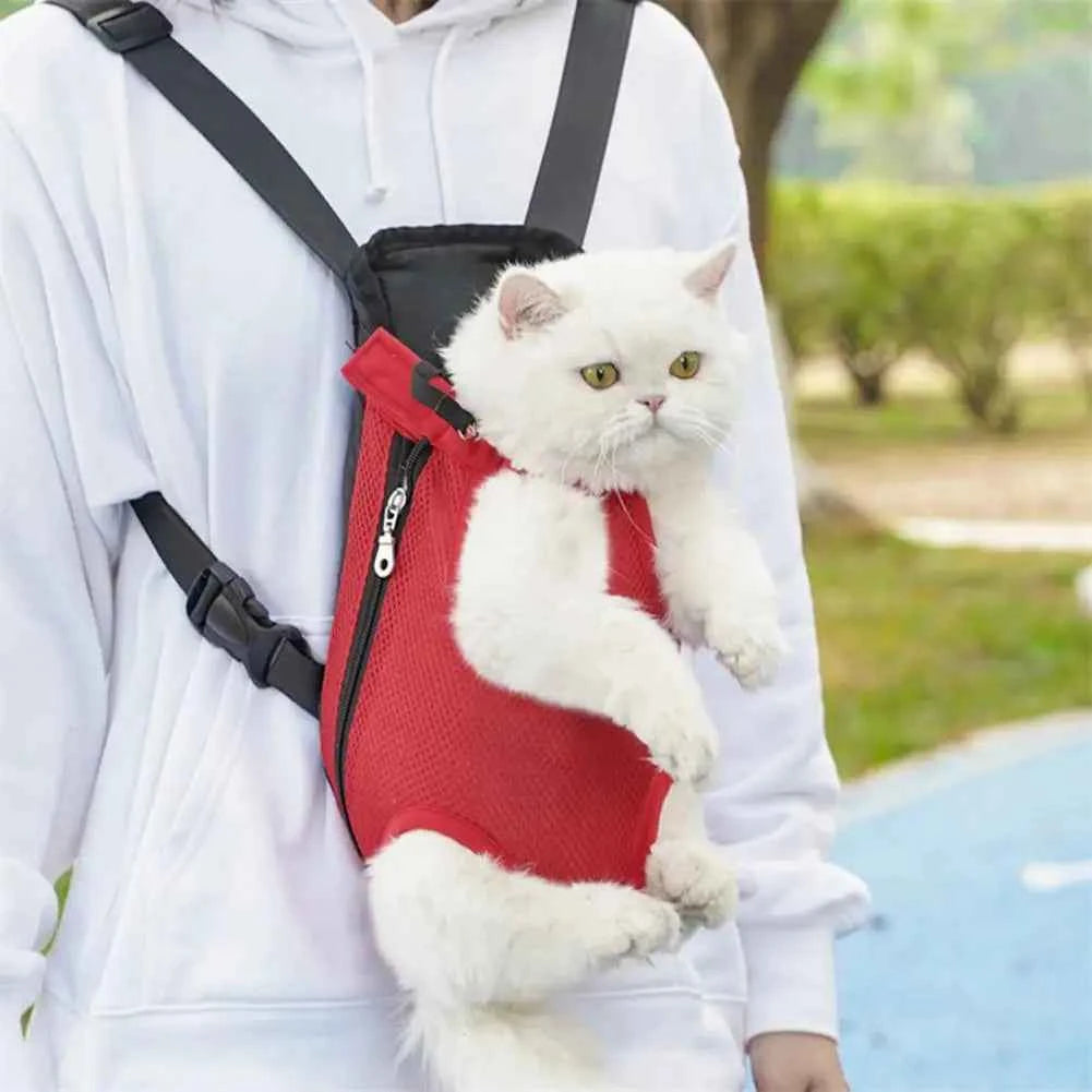Pet Carrier Backpack Adjustable Front Carrier For Hiking Dogs Cats Travel Bag