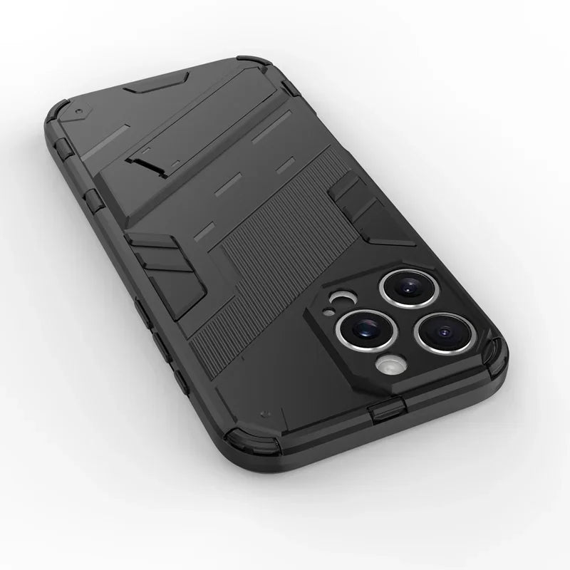 Armor Shockproof Protective Magnetic Holder Case For iPhone 16 Pro Max 15 14 12 13 11 Pro Max 15 14 16 Plus 13 12 Mini Cover