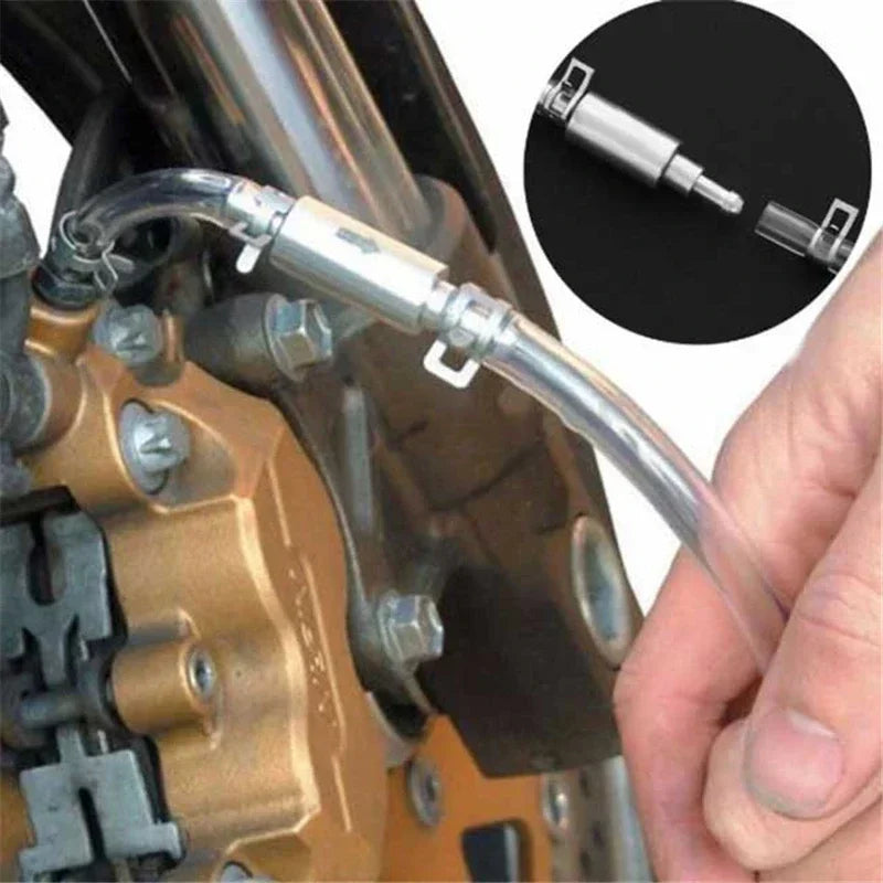 Special Bleeder Hose Kit for Car Clutch & Brake - Hydraulic One Way Valve Tube Bleeding Tool with Replacement Adapter