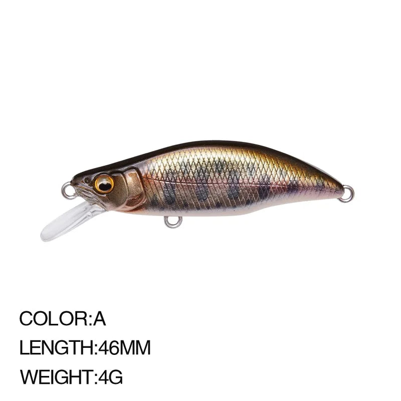 Sinking Minnow Lure 6cm 6.5g Wobbler Jerkbait Bass Sea Fishing Crankbait