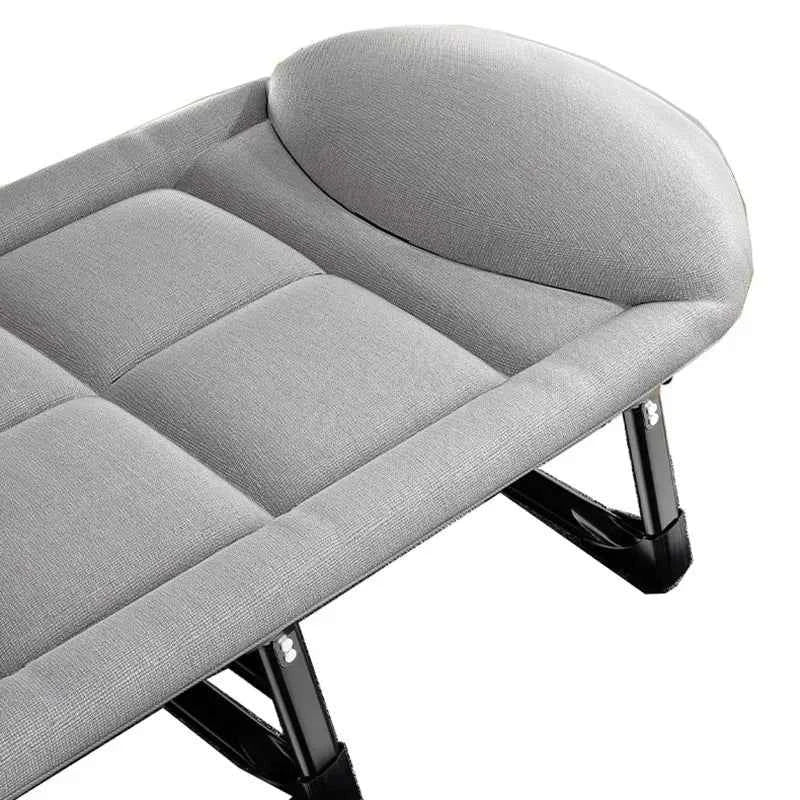 Camping Cot Comfortable with Pad  Portable Folding Bed for Sleeping Single Supports Travel Office Garden Beds  складная кровать