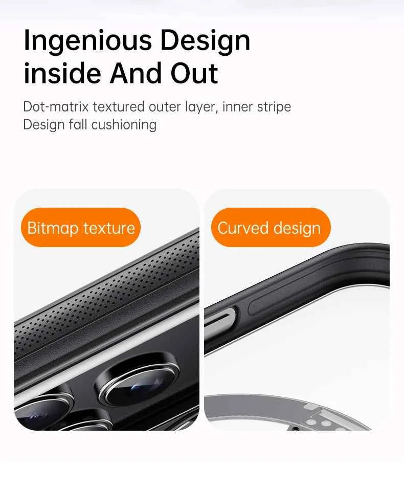 Transparent Magnetic Case for iPhone 17 Air 16 Plus 15 14 13 17 Pro Max 16e 360° Rotating Ring Holder Kickstand Cover LMD003