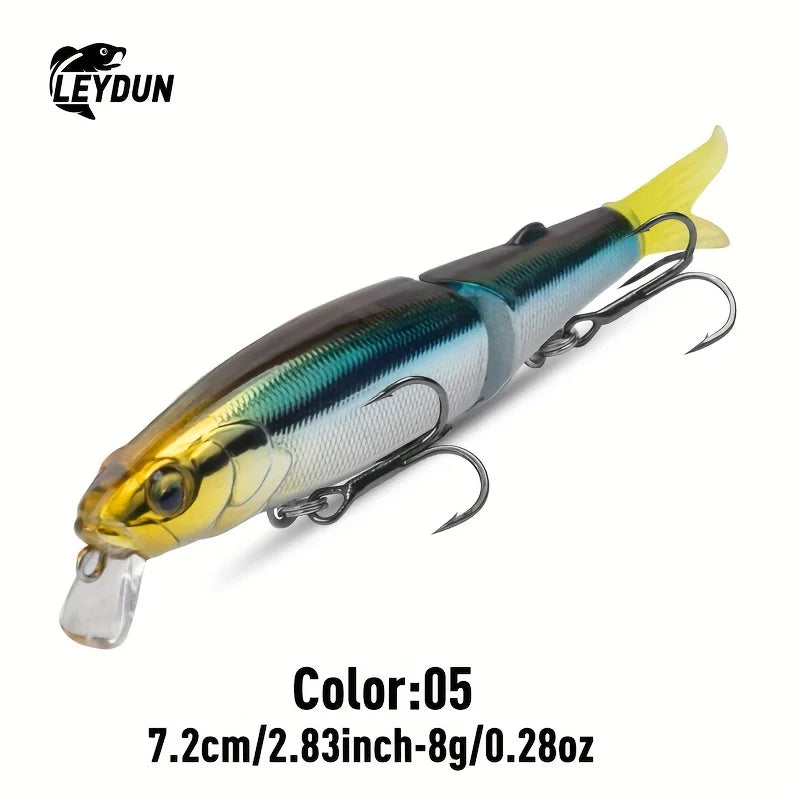 LEYDUN 72mm Minnow Fishing Lure 8g Hard Body Swimbaits Bass Pike