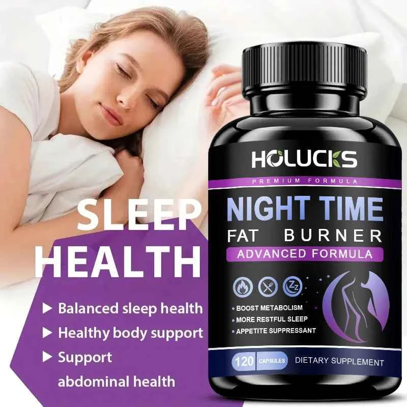 Holucks Nighttime Fat Burner Sleep Onset Metabolism Boost Cortisol Balance