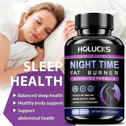 Holucks Nighttime Fat Burner Sleep Onset Metabolism Boost Cortisol Balance