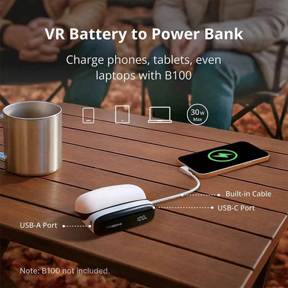 BOBOVR PD100 Combo 10000mAh Portable Power Bank 30W PD Laptop Charger Compatible with MacBook Pro/Air For iPhone 17/16/15