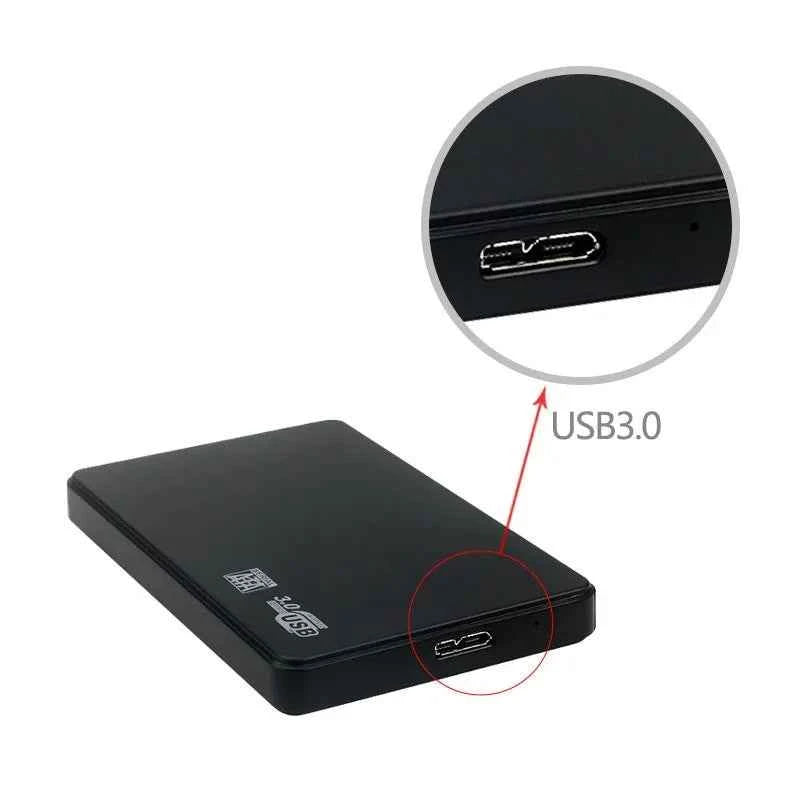 USB 3.0 2.5 Inch SATA HDD SSD External Enclosure 5Gbps High Speed For PC PS5