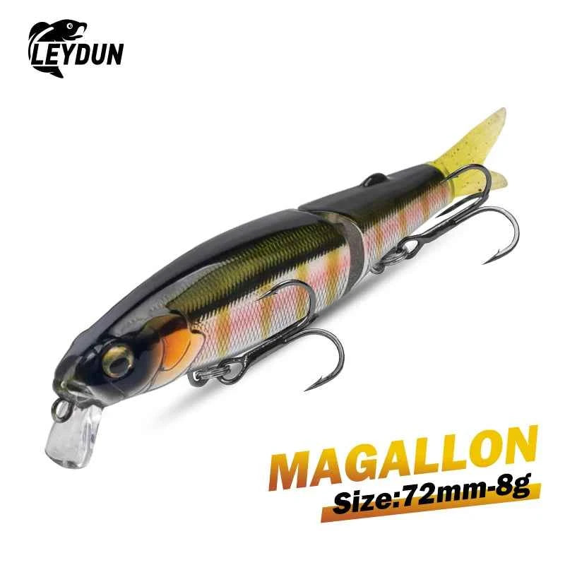 LEYDUN 72mm Minnow Fishing Lure 8g Hard Body Swimbaits Bass Pike