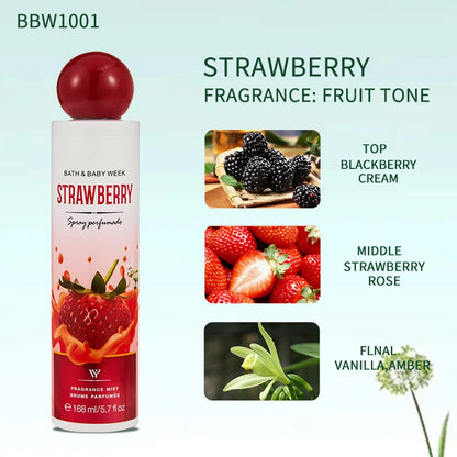 168ML Fruity Floral Perfume Unisex Fresh Scent Strawberry Peach Melon Grape