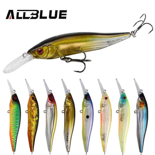 Allblue X Nanahan Deep Diving Minnow Lure 75mm 7g 0 To 2m Magnetic Slow Floating