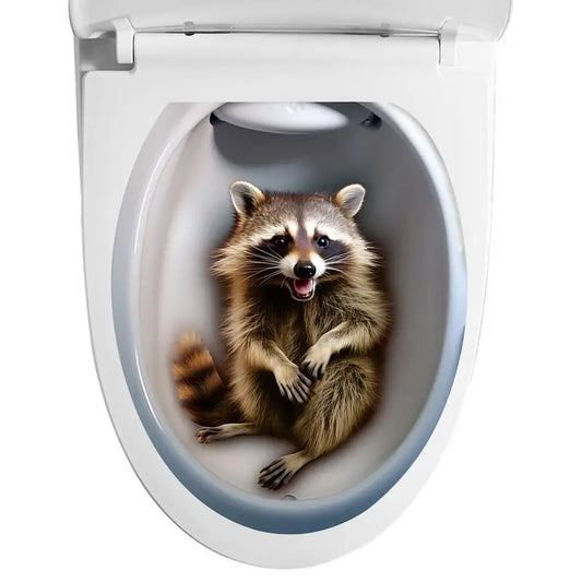 Toilet Seat 3D Decals Toilet Seat Cover Waterproof Stickers In 3D Room Ornaments 3D Stickers For Kitchen Living Room Bedroom