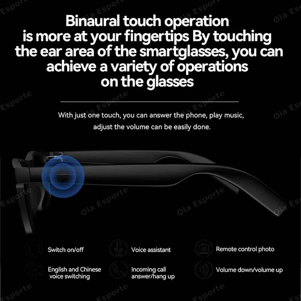 Ola Esporte New Smart Glasses Bluetooth Sunglasses With Call And Music