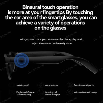 Ola Esporte New Smart Glasses Bluetooth Sunglasses With Call And Music