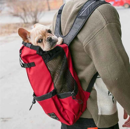 Breathable Adjustable Washable Pet Backpack Carrier For Medium Dogs Polyester