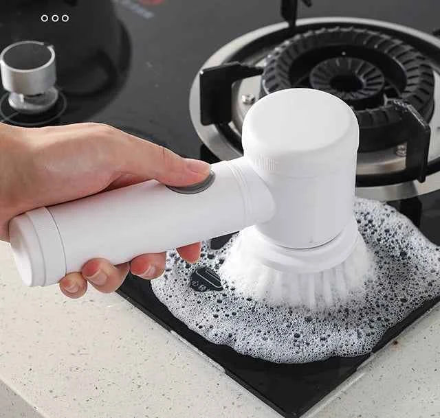 Household Cordless Spin Scrubber Multipurpose Cleaning Brush  Kitchen Gadgets Hair Brushes Bathroom Broom Toilet Electric Mops