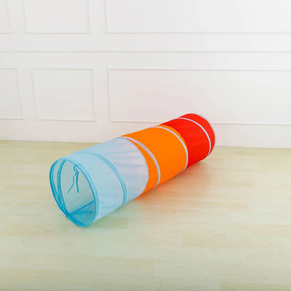Portable Children's Tent Crawling Tunnel Kids Little House Play House Tipi Tent Indoor Toy Tube Baby Crawling Games Rainbow Tent