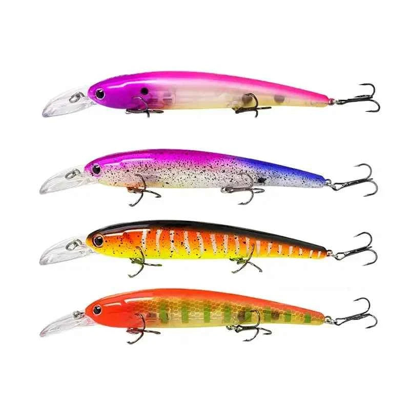 Deep Diving Fishing Lures 145mm Floating Minnow Long Tongue Board 16.8g