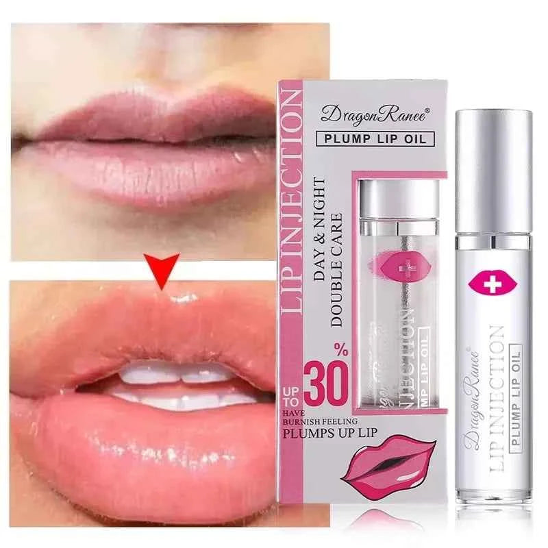 Instant Lip Plumper Oil And Gloss Serum For Volumizing Anti Wrinkle Lip Care