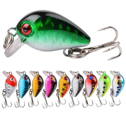 Aorace 3 5 8 Piece Mini Minnow Lure Set Crankbaits 2.8cm 1.5g For Pike Bass Trout