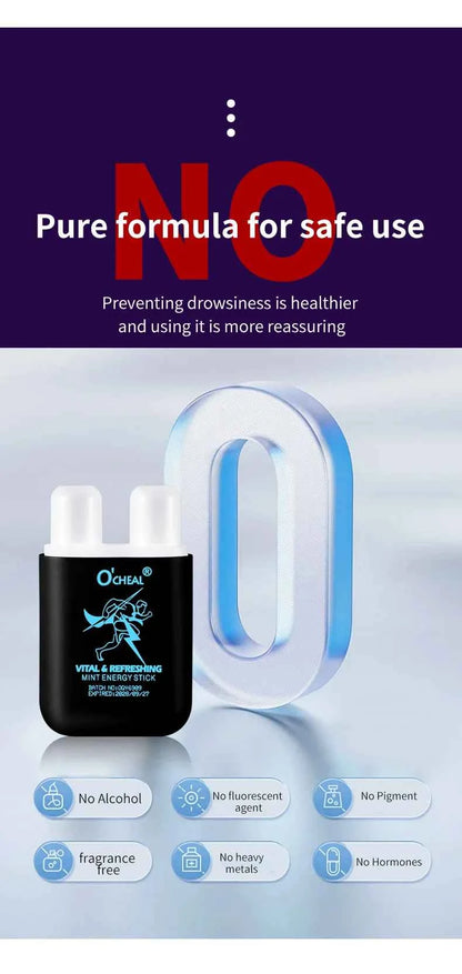O'CHEAL Alcohol Free Energizing Aromatherapy Inhaler Bar Vapors Stick