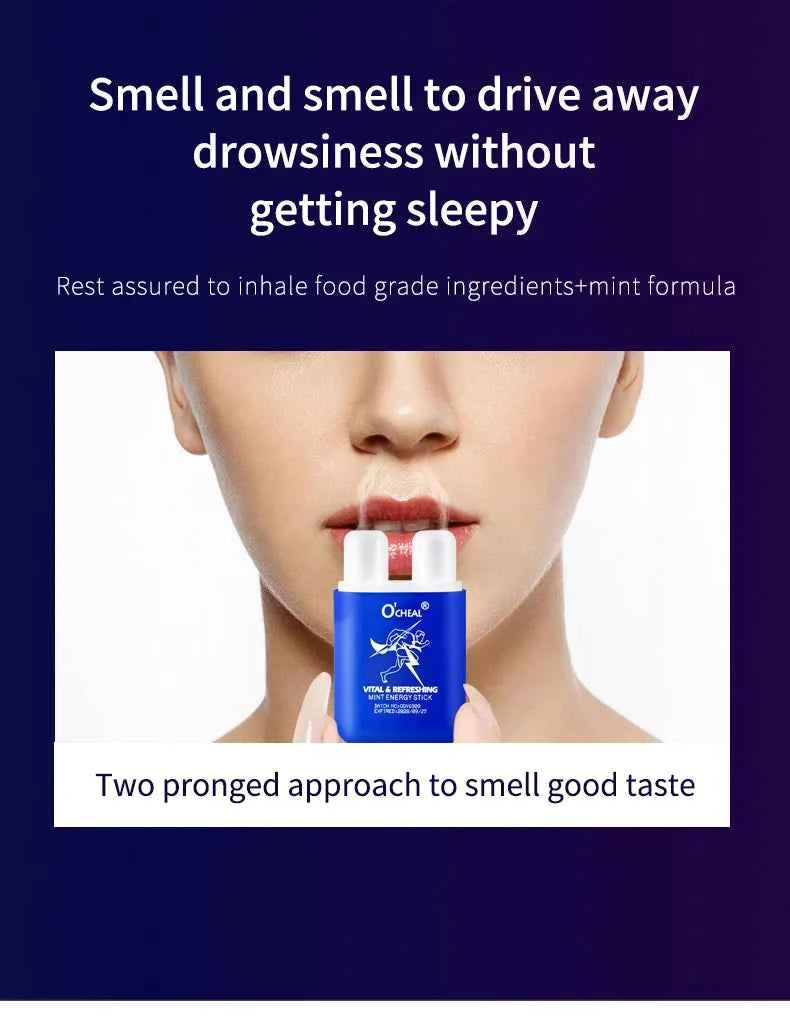O'CHEAL Alcohol Free Energizing Aromatherapy Inhaler Bar Vapors Stick