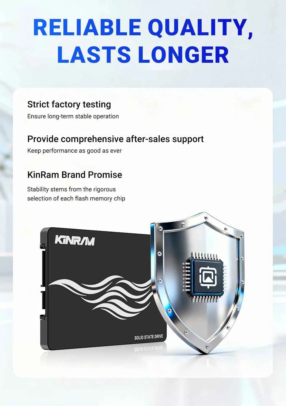 KinRam 128GB 2.5 Inch SATA III SSD Solid State Drive For Laptop Desktop