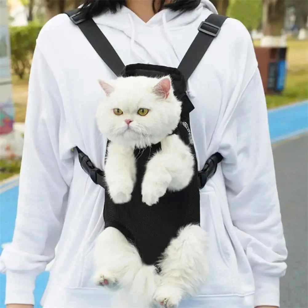 Pet Carrier Backpack Adjustable Front Carrier For Hiking Dogs Cats Travel Bag
