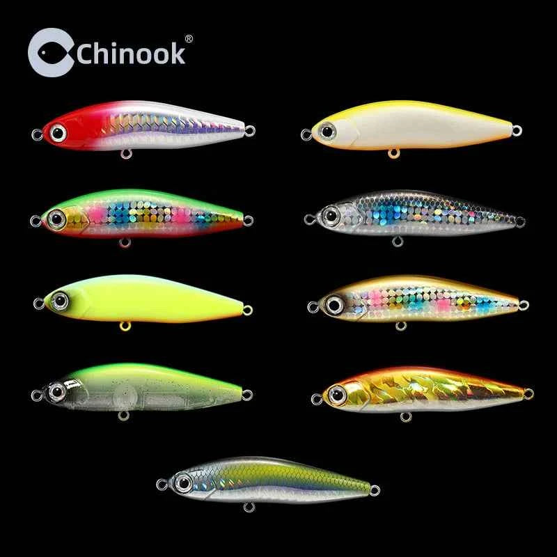 Chinook Sinking Pencil Bait Fishing Lure 70mm 14g For Pike Bass