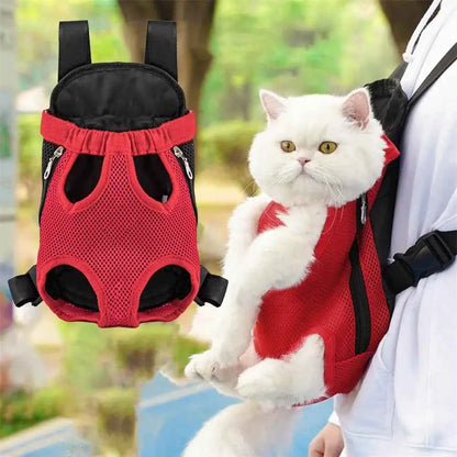 Pet Carrier Backpack Adjustable Front Carrier For Hiking Dogs Cats Travel Bag
