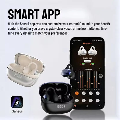 Clip On Wireless Earphones With Noise Reduction And Intelligent Positioning For Comfortable And Stable Communication