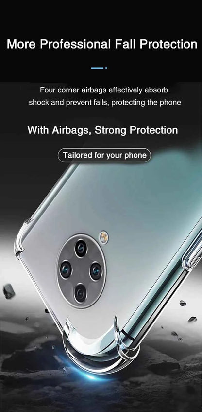 Thickened Airbag Cellphone Case Covers for Xiaomi PocoF2 Poco F2 Pro F2Pro 5G Scratch Resistant Anti Drop Corners Bumper Housing