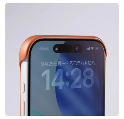 Borderless Leather Ring Holder Bracket Phone Case For iPhone 17 Air 16 15 14 13 12 11 Pro Max Plus Magnetic Magsafe Hard Cover