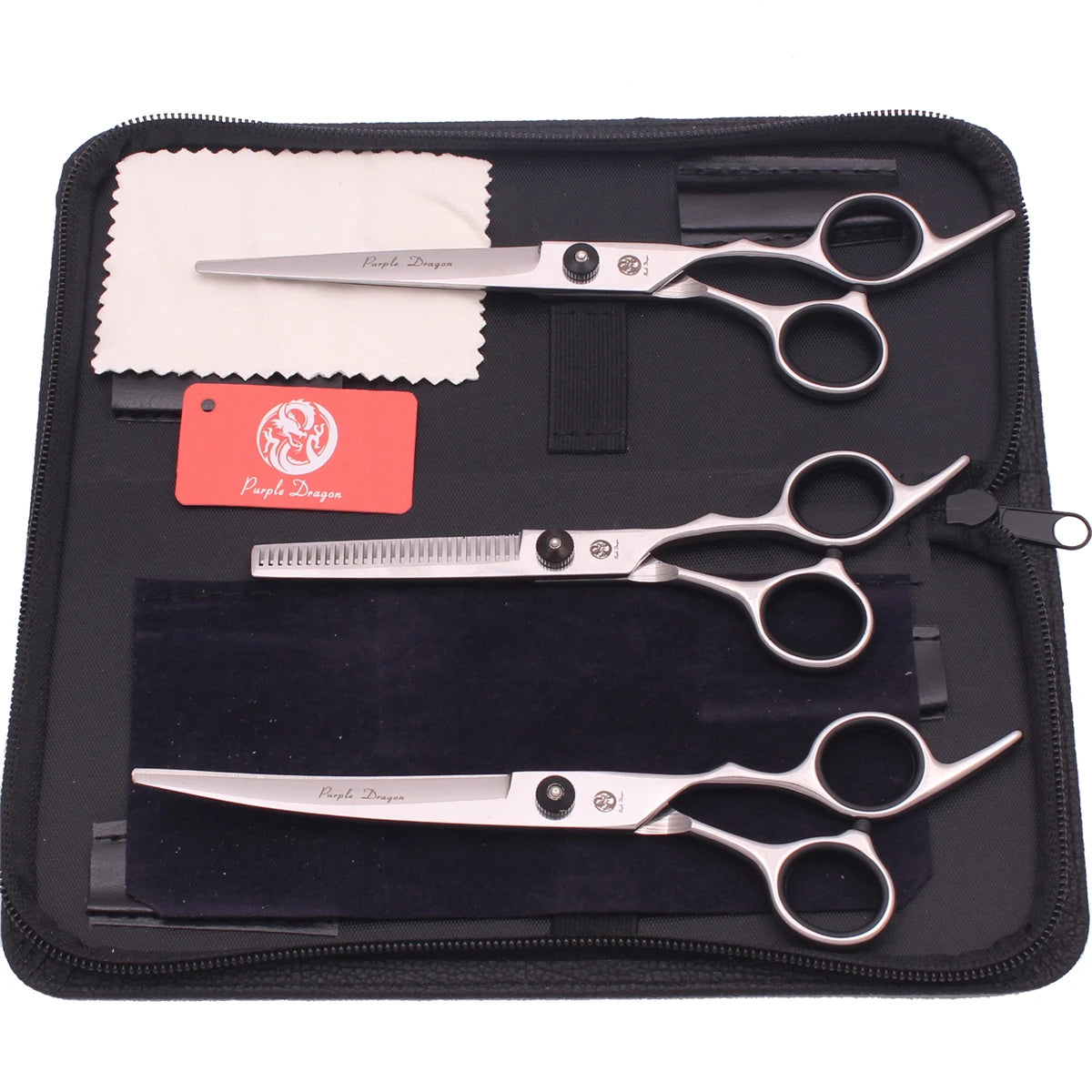 Dog Grooming Scissors Purple Dragon 6" 7" Stainless Pet Beauty Scissors Cutting Scissors Thinning Shears Curved Scissors Z3001