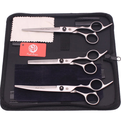 Dog Grooming Scissors Purple Dragon 6" 7" Stainless Pet Beauty Scissors Cutting Scissors Thinning Shears Curved Scissors Z3001