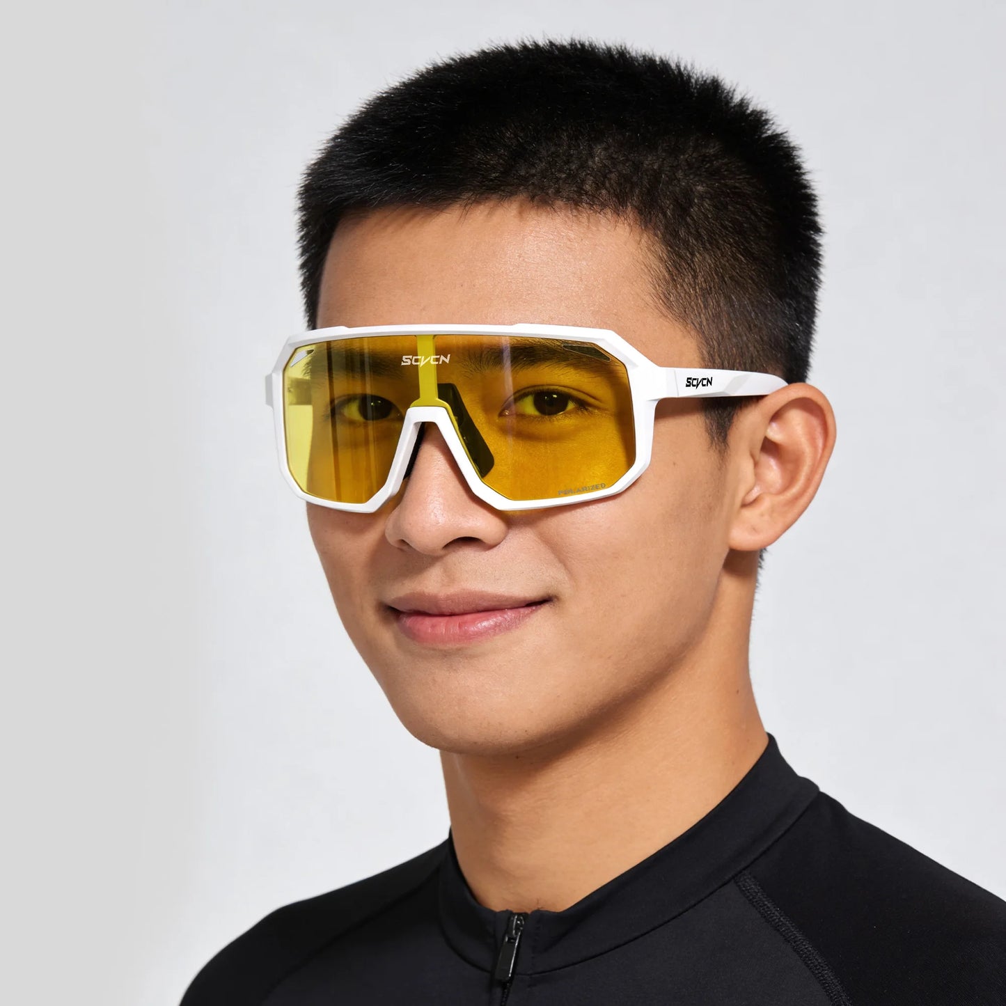 SCVCN Night Vision Glasses Hiking Eyewear Cycling Glasses Driving Eyewear Fashion Polarized Sunglasses Y2K UV400 Mtb Goggles Man