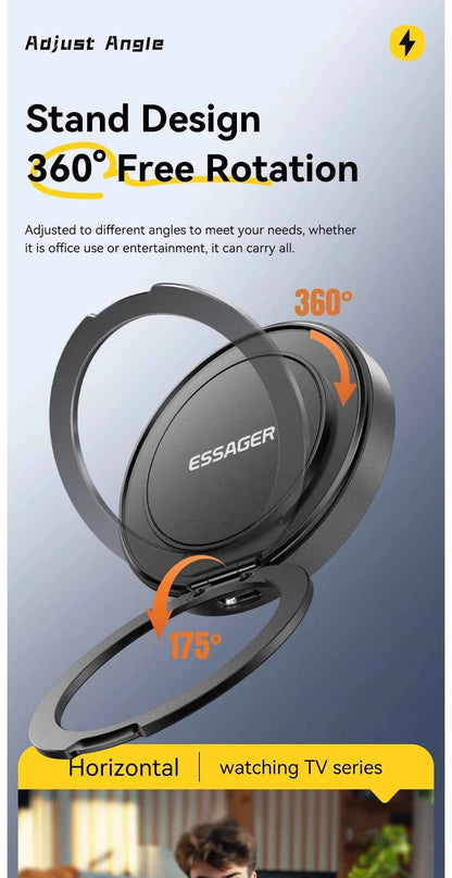 Essager Magnetic Wireless Charger With Holder 15W Fast Charge For iPhone 14 Pro