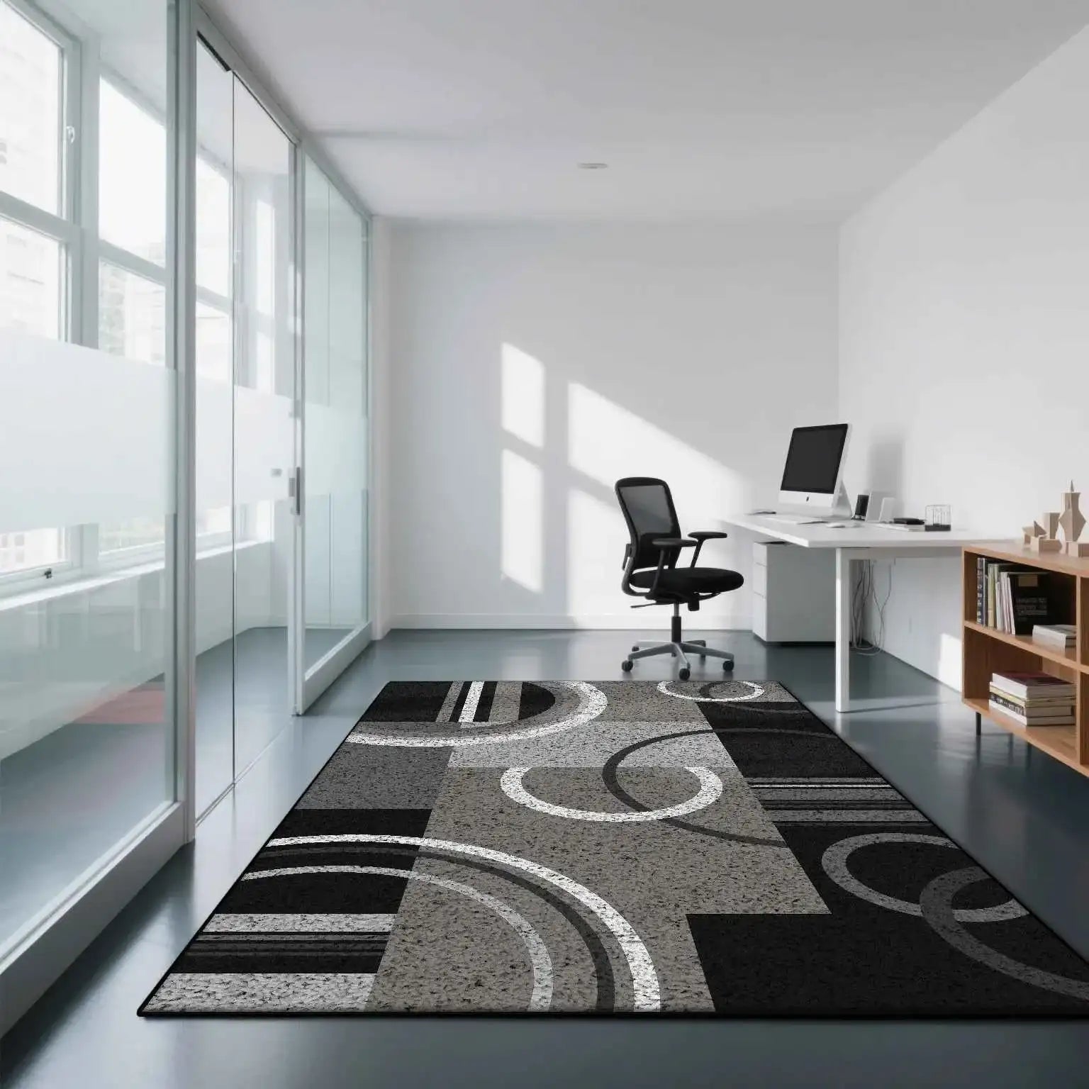 Geometric Modern Style Carpet Living Room Non-slip Gaming Room Decoration Nordic Large Area Rugs Washable Rug Coffee Tables Mat