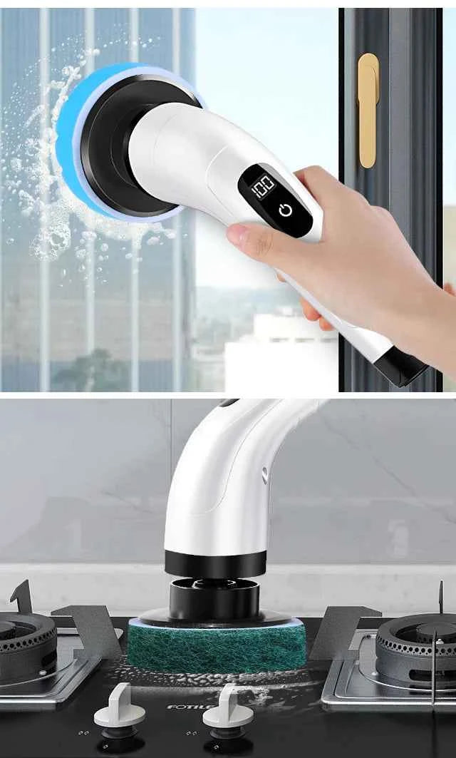 Household Cordless Spin Scrubber Multipurpose Cleaning Brush  Kitchen Gadgets Hair Brushes Bathroom Broom Toilet Electric Mops