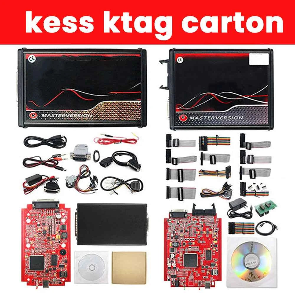 Kess V2 Full V5.017 Online ECU Chip Tuning Kit 2.80 EU Red With Toolbox