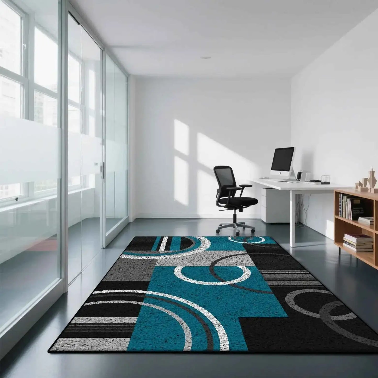 Geometric Modern Style Carpet Living Room Non-slip Gaming Room Decoration Nordic Large Area Rugs Washable Rug Coffee Tables Mat