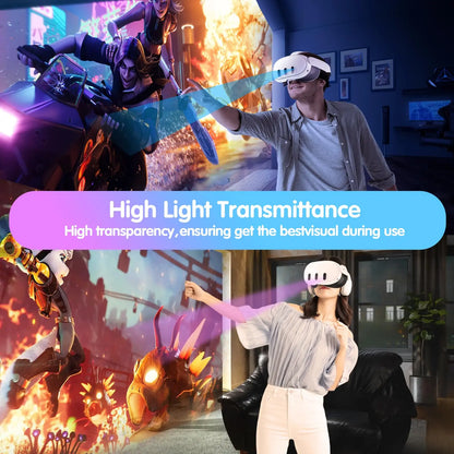 Camera Lens Protector for Meta Quest 3, High Definition Lens Protector for Oculus Quest 3, Alloy Frame, Thin 9H Tempered Glass
