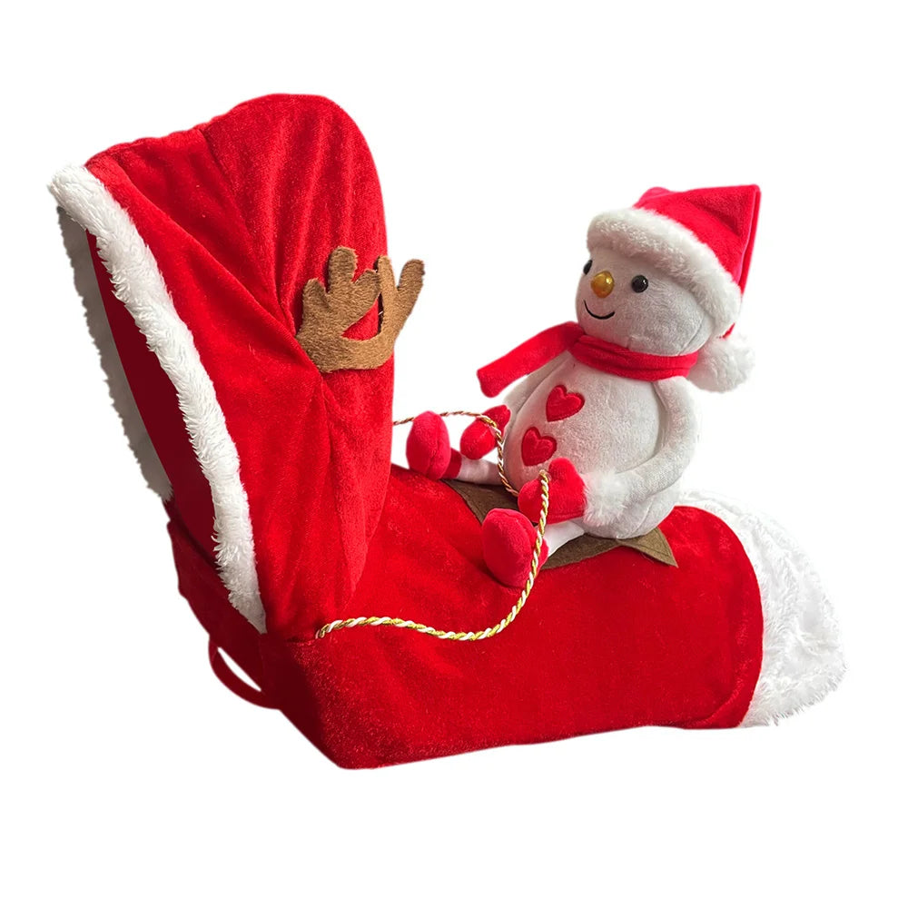 Funny Christmas Pet Cosplay Clothes for Small Medium Dogs Cats Warm Dog Cloak with Santa Claus Pet Costume Happy New Year Gift